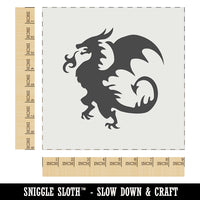 Wyvern Dragon Fantasy Silhouette Wall Cookie DIY Craft Reusable Stencil