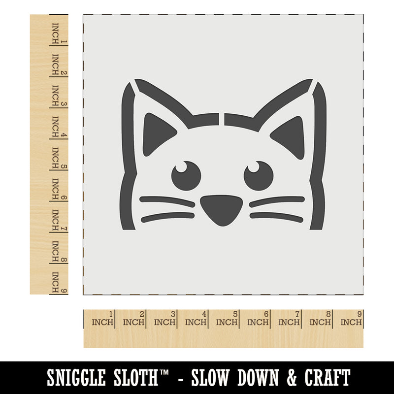 Peeking Cat Wall Cookie DIY Craft Reusable Stencil