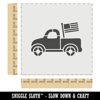 Cute Truck with Flag Wall Cookie DIY Craft Reusable Stencil