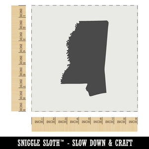 Mississippi State Silhouette Wall Cookie DIY Craft Reusable Stencil