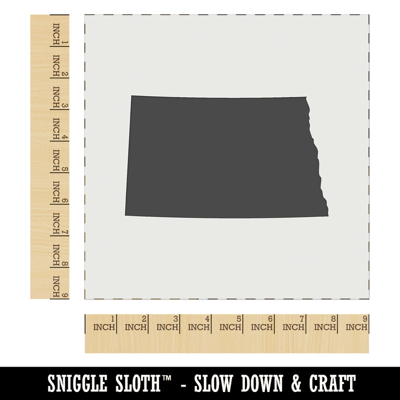 North Dakota State Silhouette Wall Cookie DIY Craft Reusable Stencil