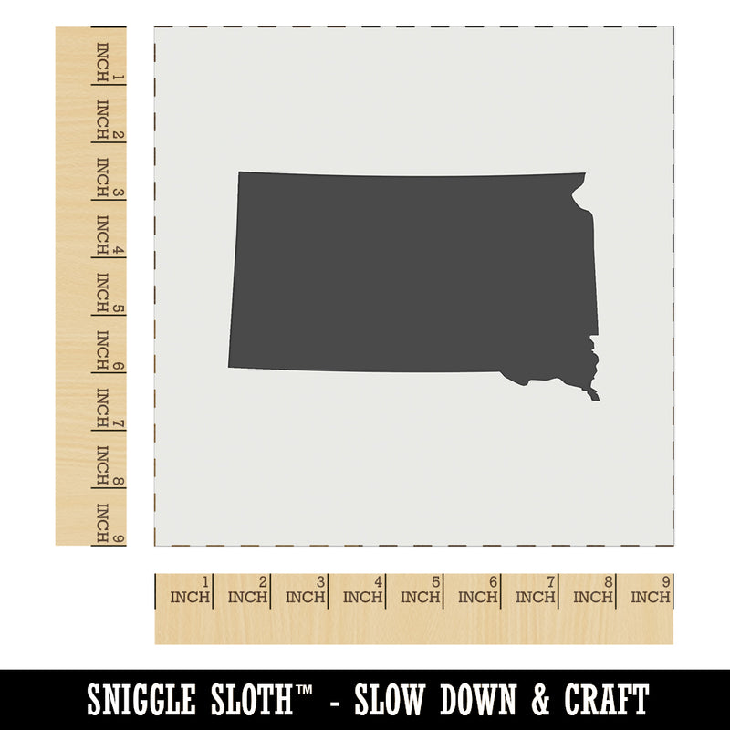 South Dakota State Silhouette Wall Cookie DIY Craft Reusable Stencil