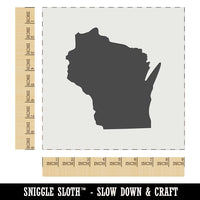 Wisconsin State Silhouette Wall Cookie DIY Craft Reusable Stencil