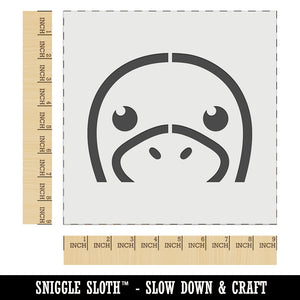 Peeking Platypus Wall Cookie DIY Craft Reusable Stencil