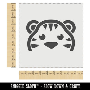 Peeking Tiger Wall Cookie DIY Craft Reusable Stencil