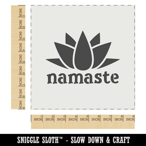 Namaste with Lotus Flower Yoga Wall Cookie DIY Craft Reusable Stencil