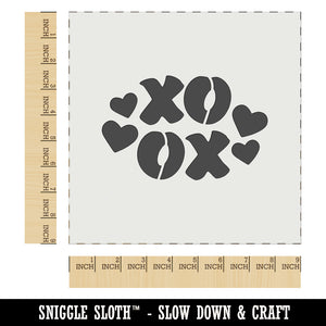 XOXO with Hearts and Love Wall Cookie DIY Craft Reusable Stencil