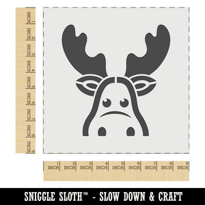 Peeking Moose Wall Cookie DIY Craft Reusable Stencil