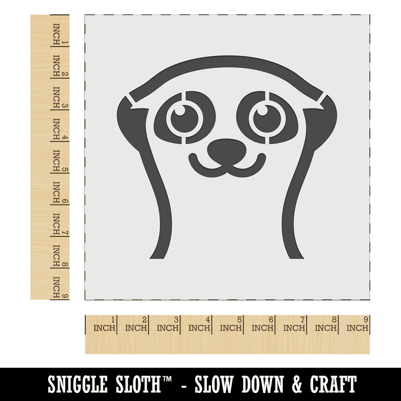 Peeking Meerkat Wall Cookie DIY Craft Reusable Stencil