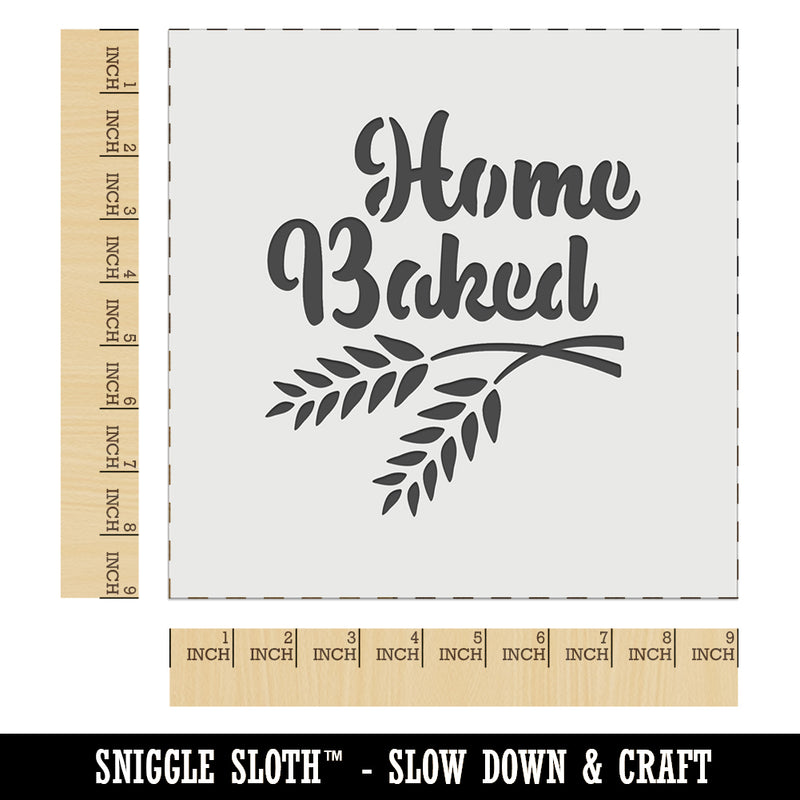 Home Baked Bread Baking Wall Cookie DIY Craft Reusable Stencil