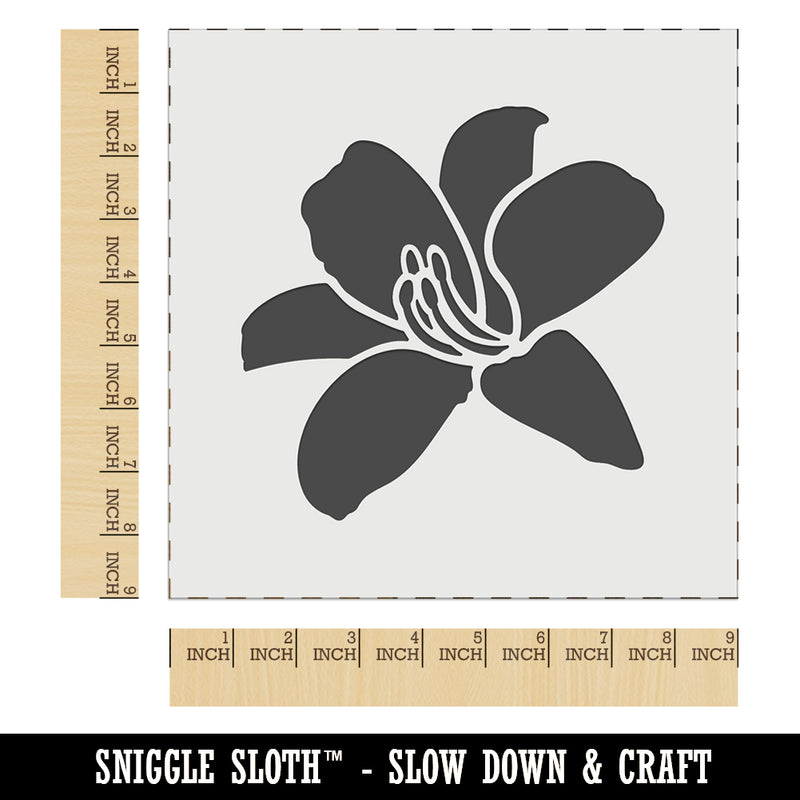 Daylily Lily Flower Wall Cookie DIY Craft Reusable Stencil
