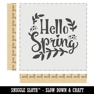 Hello Spring Floral Wall Cookie DIY Craft Reusable Stencil