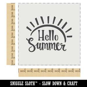 Hello Summer Sunshine Wall Cookie DIY Craft Reusable Stencil