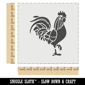 Rooster Strutting Farm Animal Chicken Wall Cookie DIY Craft Reusable Stencil