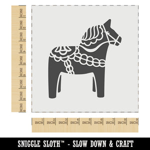 Swedish Dala Dalecarlian Horse Wall Cookie DIY Craft Reusable Stencil