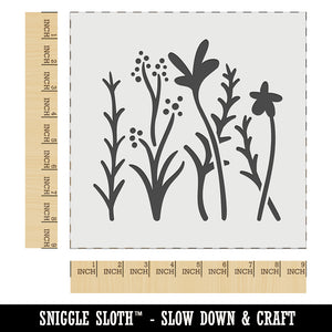 Adorable Summer Wildflowers for Repeating Pattern Wall Cookie DIY Craft Reusable Stencil