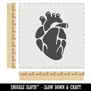 Realistic Heart Four Chambers Anatomy Biology Love Science Wall Cookie DIY Craft Reusable Stencil