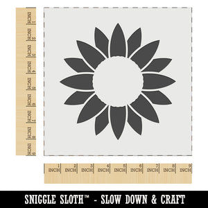 Summer Sunflower Monogram Center Wall Cookie DIY Craft Reusable Stencil