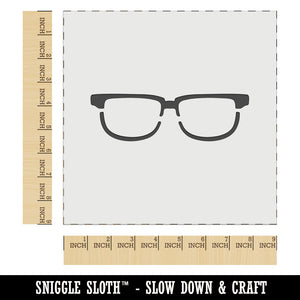 Horn Rimmed Eye Glasses Spectacles Lenses Goggles Wall Cookie DIY Craft Reusable Stencil