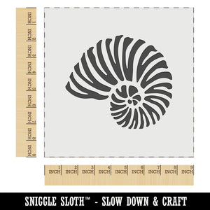 Nautilus Beach Sea Shell Wall Cookie DIY Craft Reusable Stencil