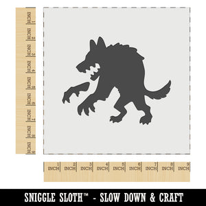 Werewolf Monster Wolf Man Silhouette Halloween Wall Cookie DIY Craft Reusable Stencil