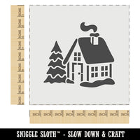 Christmas Winter House Wall Cookie DIY Craft Reusable Stencil