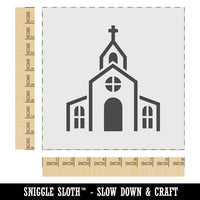 Church Building Wall Cookie DIY Craft Reusable Stencil