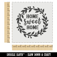 Home Sweet Home Wreath Wall Cookie DIY Craft Reusable Stencil