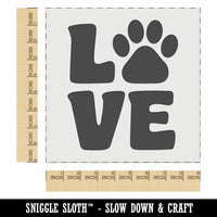 Love Stacked Paw Print Wall Cookie DIY Craft Reusable Stencil
