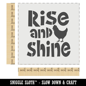 Rise and Shine Rooster Wall Cookie DIY Craft Reusable Stencil