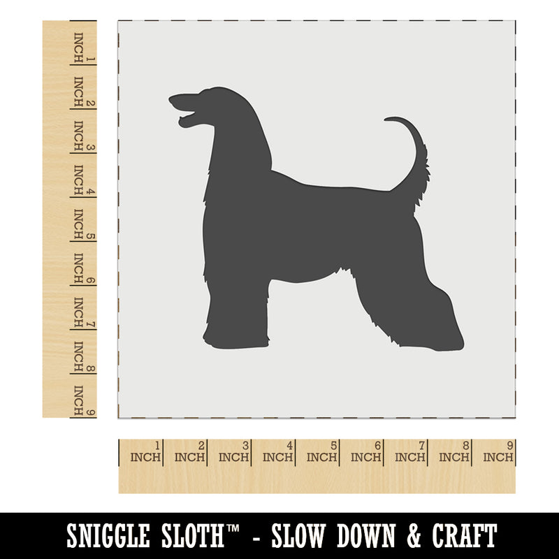 Afghan Hound Dog Solid Wall Cookie DIY Craft Reusable Stencil