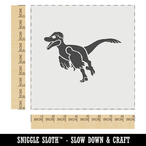 Velociraptor Dinosaur Running Wall Cookie DIY Craft Reusable Stencil