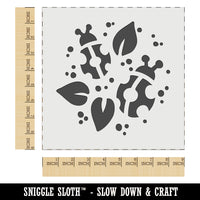 Ladybugs and Leaves Wall Cookie DIY Craft Reusable Stencil