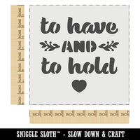 To Have and To Hold Wedding Love Wall Cookie DIY Craft Reusable Stencil