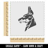 Alert Doberman Pinscher Guard Dog Wall Cookie DIY Craft Reusable Stencil