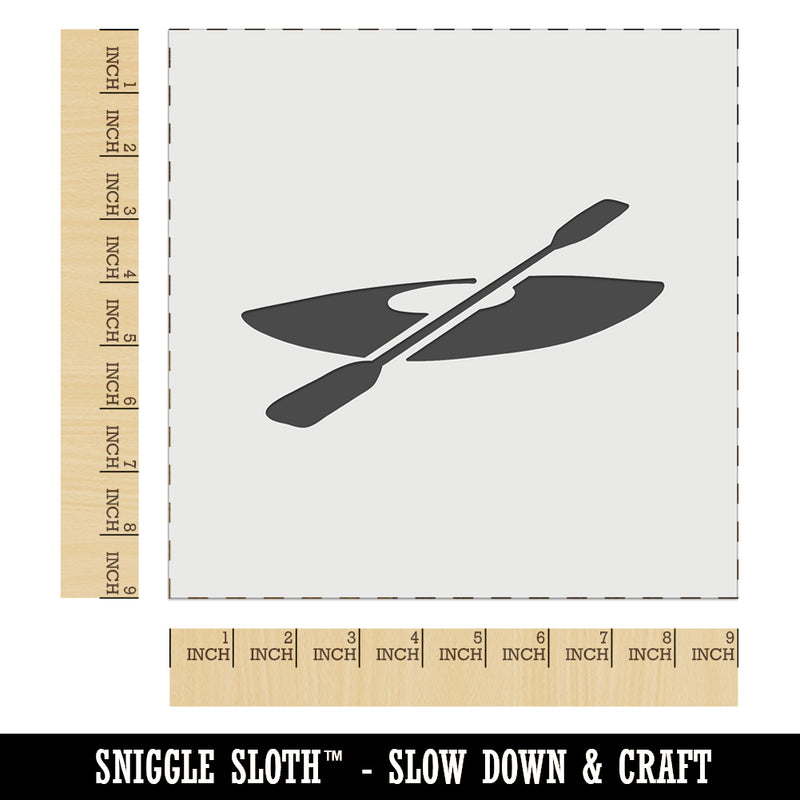 Kayak with Paddle Wall Cookie DIY Craft Reusable Stencil