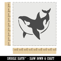 Orca Killer Whale Swimming Wall Cookie DIY Craft Reusable Stencil