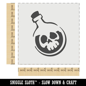 Skull Poison Potion Bottle Wall Cookie DIY Craft Reusable Stencil