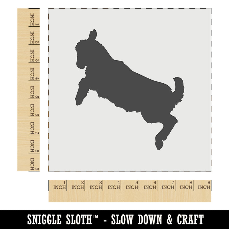 Baby Goat Jumping Playing Wall Cookie DIY Craft Reusable Stencil