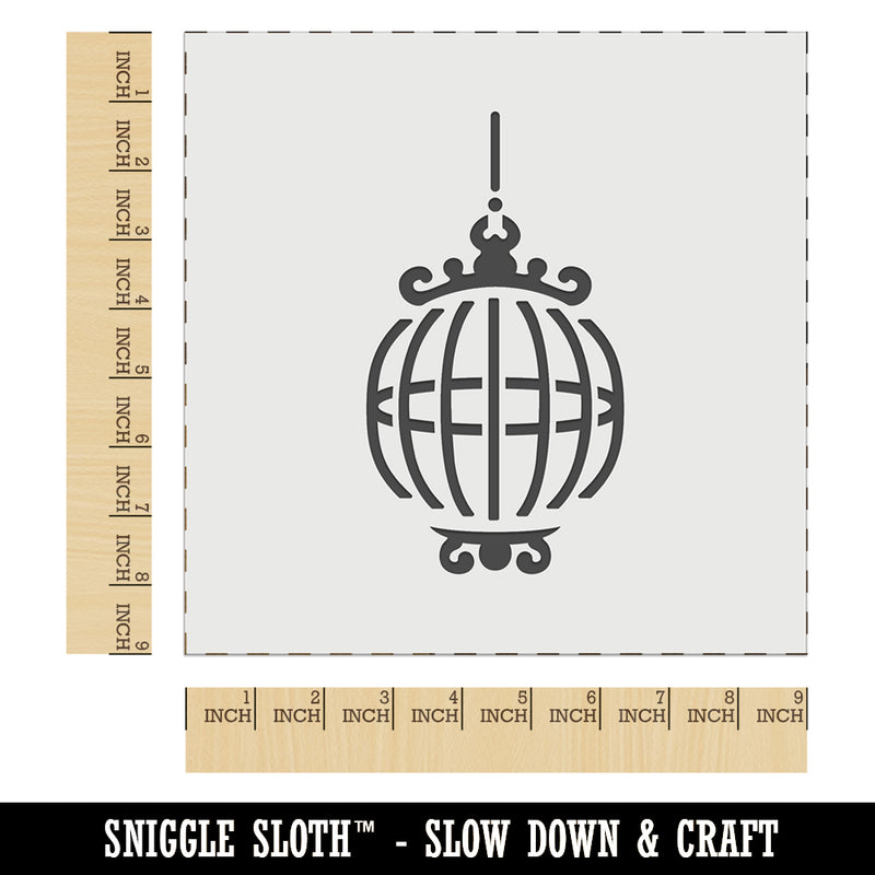 Fancy Ornate Bird Cage Wall Cookie DIY Craft Reusable Stencil