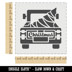 Christmas Tree Truck Wall Cookie DIY Craft Reusable Stencil