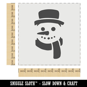 Snowman Face with Scarf Winter Wall Cookie DIY Craft Reusable Stencil