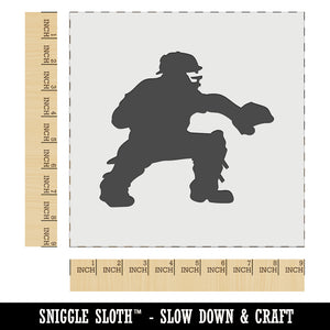 Baseball Player Catcher with Mitt Wall Cookie DIY Craft Reusable Stencil