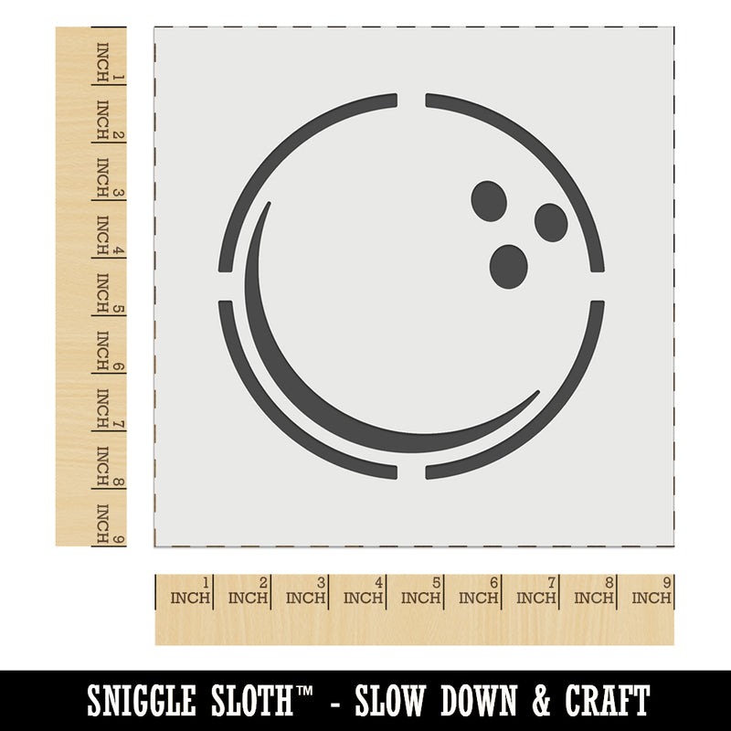 Bowling Ball Wall Cookie DIY Craft Reusable Stencil