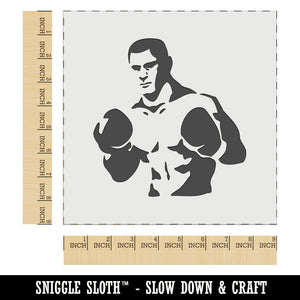Boxer Man with Boxing Gloves Pugilist Wall Cookie DIY Craft Reusable Stencil