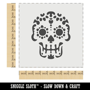 Mexican Day of the Dead Sugar Skull Skeleton Wall Cookie DIY Craft Reusable Stencil