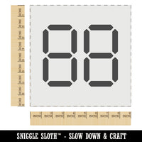 Digital Numbers Seven Segment Display Electronics Wall Cookie DIY Craft Reusable Stencil