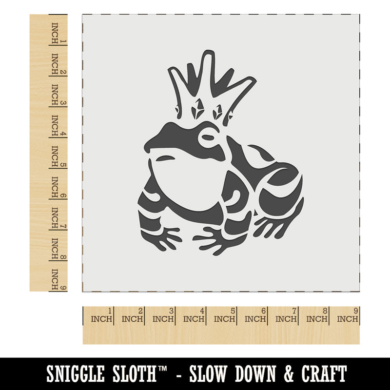 Frog Prince with Crown Wall Cookie DIY Craft Reusable Stencil