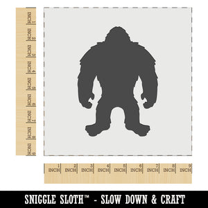 Hairy Bigfoot Sasquatch Standing Silhouette Wall Cookie DIY Craft Reusable Stencil