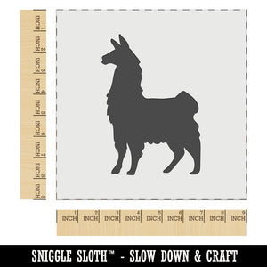 Proud Wooly Llama Standing Silhouette Wall Cookie DIY Craft Reusable Stencil